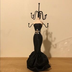 Elegant Black Dress Jewelry Holder